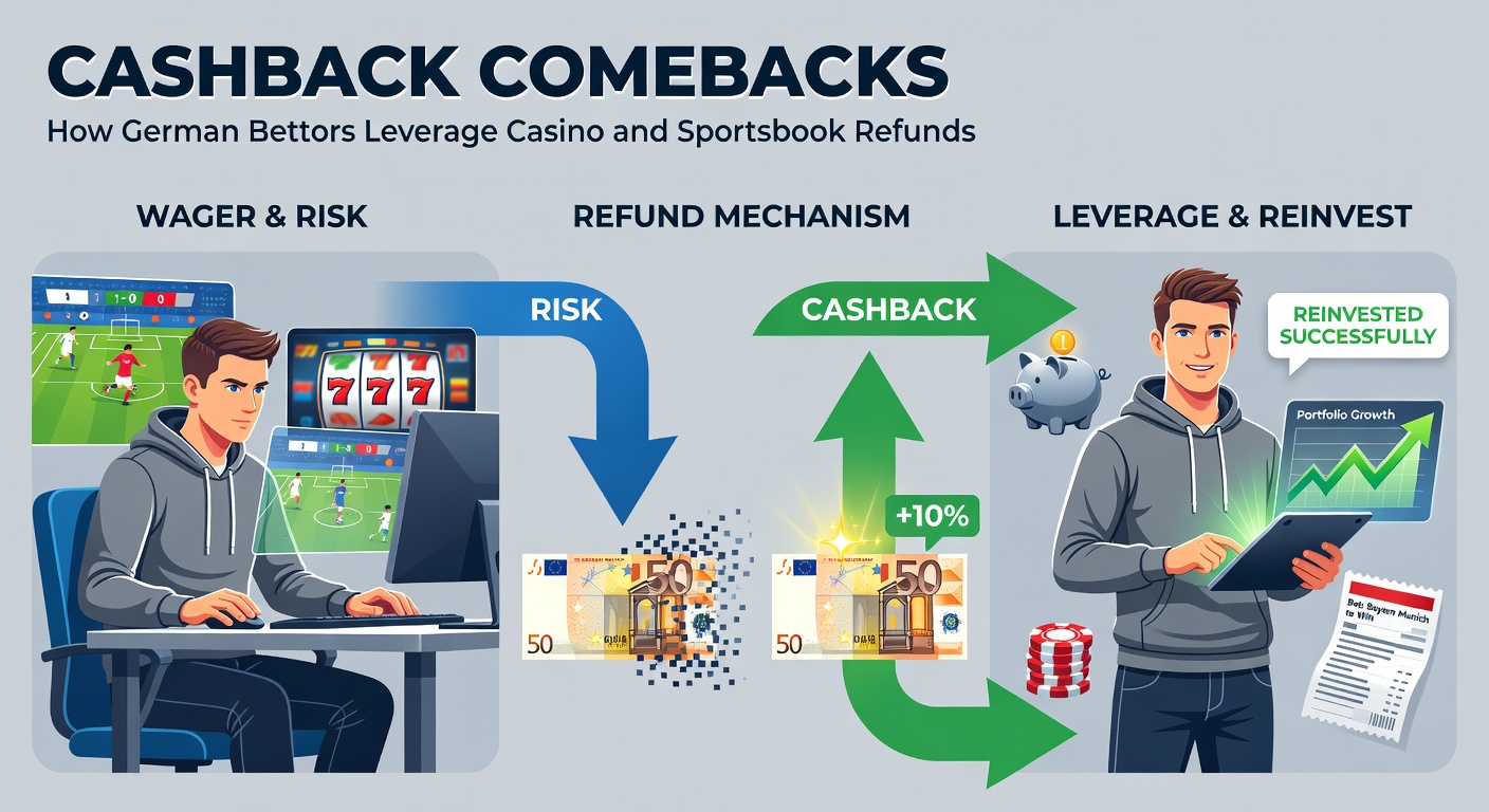 Grafik zeigt Cashback-Berechnung bei Sportwetten, mit Beispielen für Fußballwetten und Tennis-Matches
