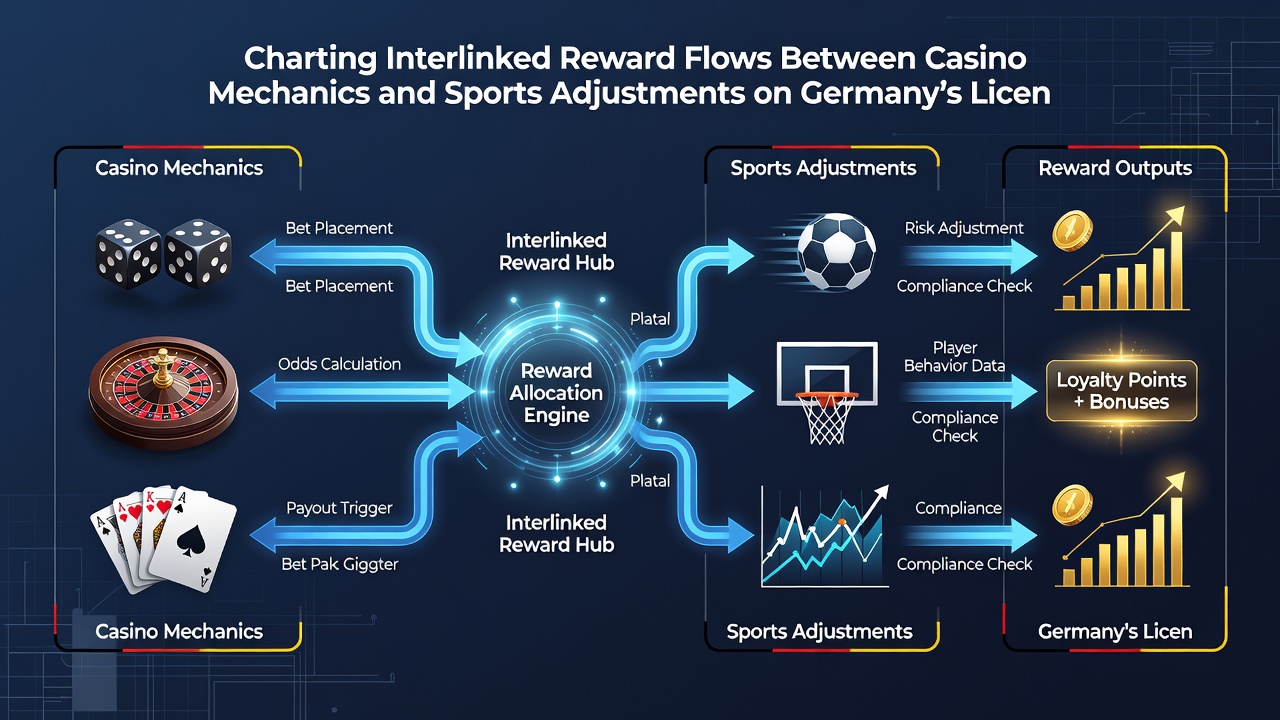 Visualisierung von Belohnungsflüssen zwischen Casino und Sportwetten in Deutschland
