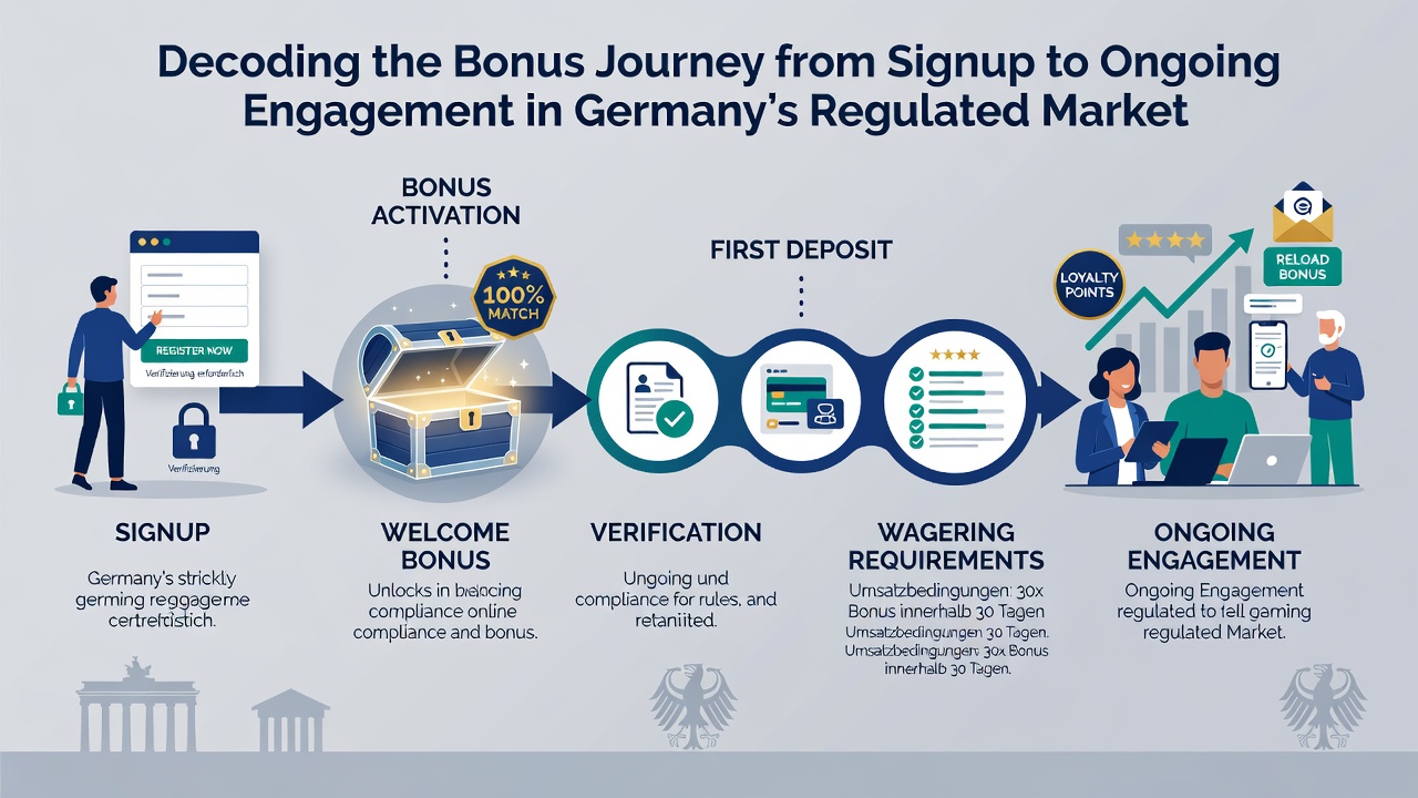 Darstellung von Bonus-Progressionen und Engagement-Mechanismen im deutschen regulierten Wettmarkt